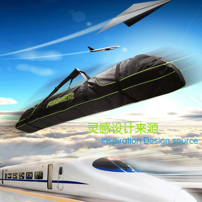 Зимен комплект ски щеки Ски преносима чанта за носене през рамо за двойно каране на ски сноуборд Водоустойчив калъф Оксфорд 165 см 175 см