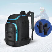 Lauko slidinėjimo kuprinė, atspari vandeniui, didelės talpos slidinėjimo batų krepšys Snieglentės batų kuprinė slidėms Snieglentė ir priedai Nemokamos pirštinės