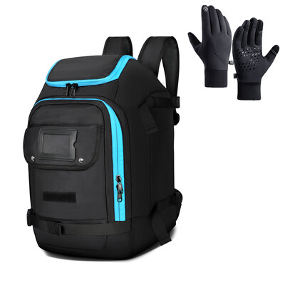 Lauko slidinėjimo kuprinė, atspari vandeniui, didelės talpos slidinėjimo batų krepšys Snieglentės batų kuprinė slidėms Snieglentė ir priedai Nemokamos pirštinės