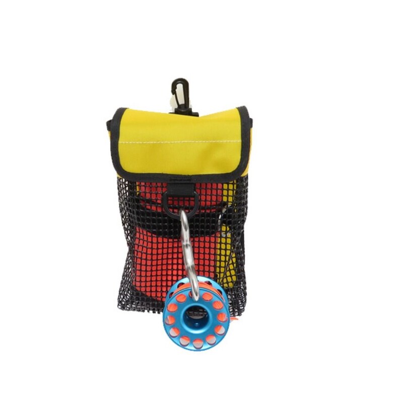 Izdržljiva najlonska mrežasta torba za teške uvjete rada Crvena žuta crna sportska torba Sigurnosni marker Držač plutače 20x13x7,3 cm džepna torbica za pohranu