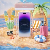 Нов водоустойчив капак с голям капацитет, висококачествен сензорен екран, мобилен телефон, водоустойчива чанта, прозрачна IPX8 чанта за плуване