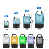 PVC vodootporna suha torba 500D 2L/5L/10L/20L Ronjenje na otvorenom Sklopiva muška ženska torba za plivanje na plaži Rafting River Ocean ruksak