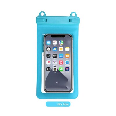 Нова ABS+PVC водоустойчива чанта за телефон с двойна кука Водоустойчиви чанти за плуване Носете диагонално водоустойчив калъф за телефон Плуване