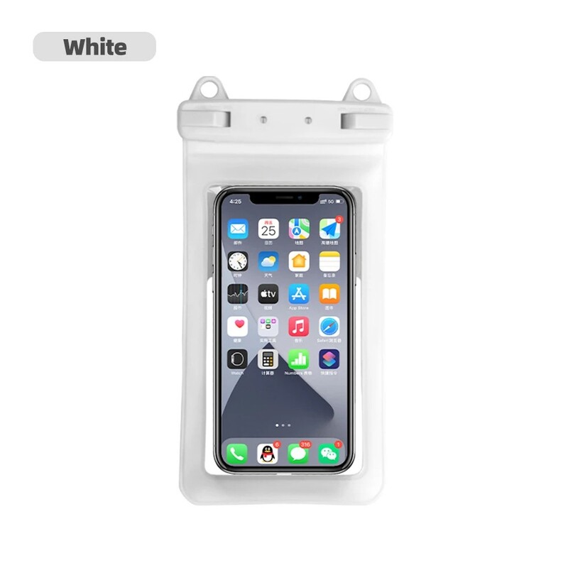 Нова ABS+PVC водоустойчива чанта за телефон с двойна кука Водоустойчиви чанти за плуване Носете диагонално водоустойчив калъф за телефон Плуване