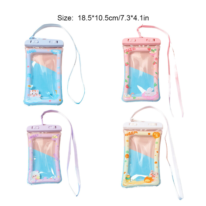 PVC veekindel telefoniümbris on pehme ja läbipaistev, mis on parem mitte lihtsalt fotode ja videote tegemiseks