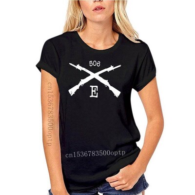 Модна нова 101-ва въздушнодесантна дивизия Easy Company 506-та ежедневна тениска Горещи разпродажби Тениска Band Of Brothers 100% памук Ts с О-образно деколте