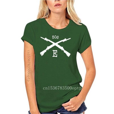 Модна нова 101-ва въздушнодесантна дивизия Easy Company 506-та ежедневна тениска Горещи разпродажби Тениска Band Of Brothers 100% памук Ts с О-образно деколте