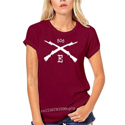 Модна нова 101-ва въздушнодесантна дивизия Easy Company 506-та ежедневна тениска Горещи разпродажби Тениска Band Of Brothers 100% памук Ts с О-образно деколте