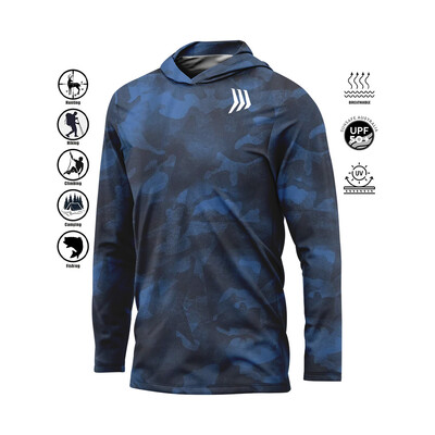 Nova muška majica s dugim rukavima, UV brzo sušeća ribolovna košulja, tanka prozračna vanjska majica s kapuljačom, muška Gillz ribolovačka košulja