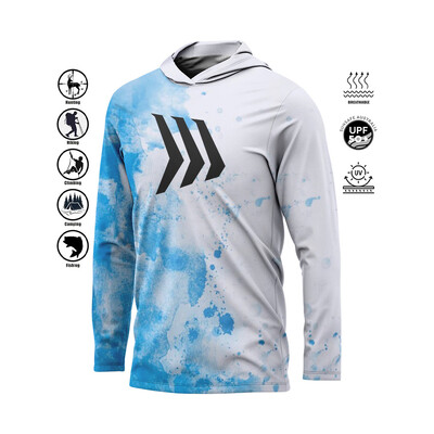 Nova muška majica s dugim rukavima, UV brzo sušeća ribolovna košulja, tanka prozračna vanjska majica s kapuljačom, muška Gillz ribolovačka košulja