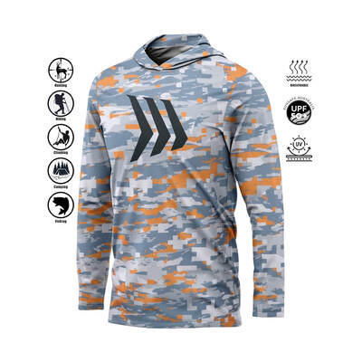 Nova muška majica s dugim rukavima, UV brzo sušeća ribolovna košulja, tanka prozračna vanjska majica s kapuljačom, muška Gillz ribolovačka košulja