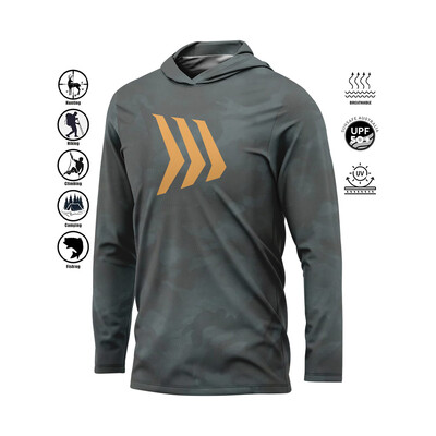 Nova muška majica s dugim rukavima, UV brzo sušeća ribolovna košulja, tanka prozračna vanjska majica s kapuljačom, muška Gillz ribolovačka košulja