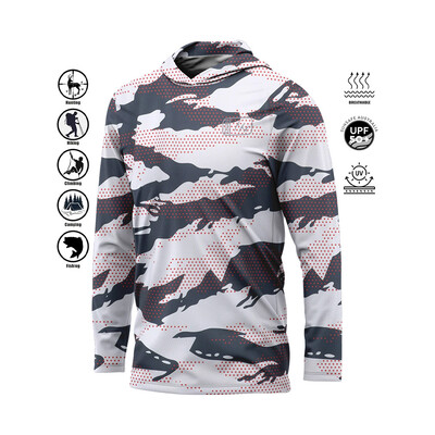 Nova muška majica s dugim rukavima, UV brzo sušeća ribolovna košulja, tanka prozračna vanjska majica s kapuljačom, muška Gillz ribolovačka košulja