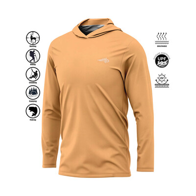 Nova muška majica s dugim rukavima, UV brzo sušeća ribolovna košulja, tanka prozračna vanjska majica s kapuljačom, muška Gillz ribolovačka košulja