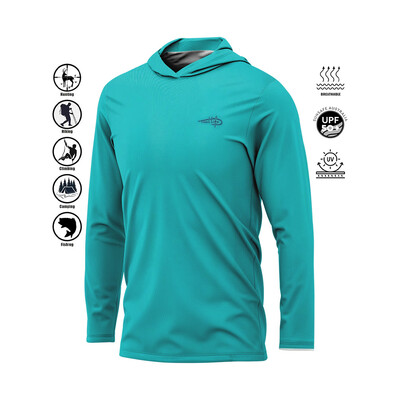 Nova muška majica s dugim rukavima, UV brzo sušeća ribolovna košulja, tanka prozračna vanjska majica s kapuljačom, muška Gillz ribolovačka košulja