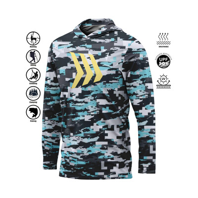 Nova muška majica s dugim rukavima, UV brzo sušeća ribolovna košulja, tanka prozračna vanjska majica s kapuljačom, muška Gillz ribolovačka košulja