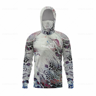 pelagic ear Мъжка качулка Риболовна риза с дълъг ръкав Риболовно облекло Риболовна тениска UV защита Риболовна риза Риболовно облекло