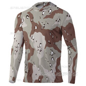 Комплект за риболов Качулки с дълги ръкави Летни риболовни ризи UPF 50+ Риба Майо Горнища Облекло Плажно оборудване Яхта Морска фланелка Качулка за бягане