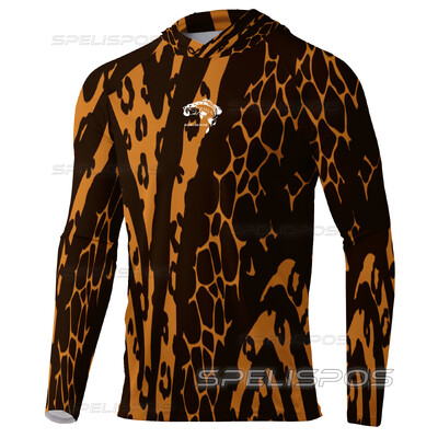 Комплект за риболов Качулки с дълги ръкави Летни риболовни ризи UPF 50+ Риба Майо Горнища Облекло Плажно оборудване Яхта Морска фланелка Качулка за бягане