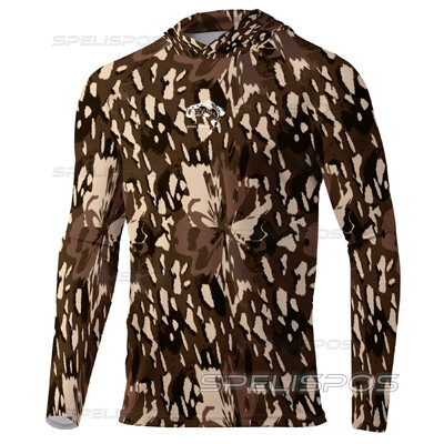 Комплект за риболов Качулки с дълги ръкави Летни риболовни ризи UPF 50+ Риба Майо Горнища Облекло Плажно оборудване Яхта Морска фланелка Качулка за бягане