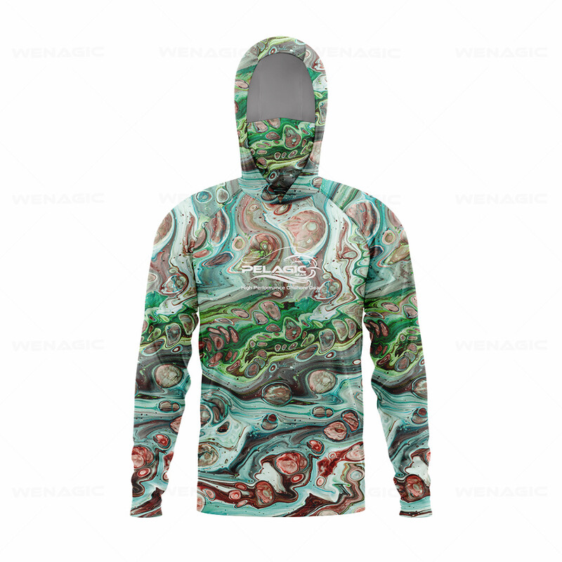 pelaģiskie rīki Vīriešu kapuce makšķerēšanas krekls ar garām piedurknēm Makšķernieku apģērbs makšķerēšanas t krekls UV aizsardzība makšķerēšanas krekls Makšķerēšanas apģērbs