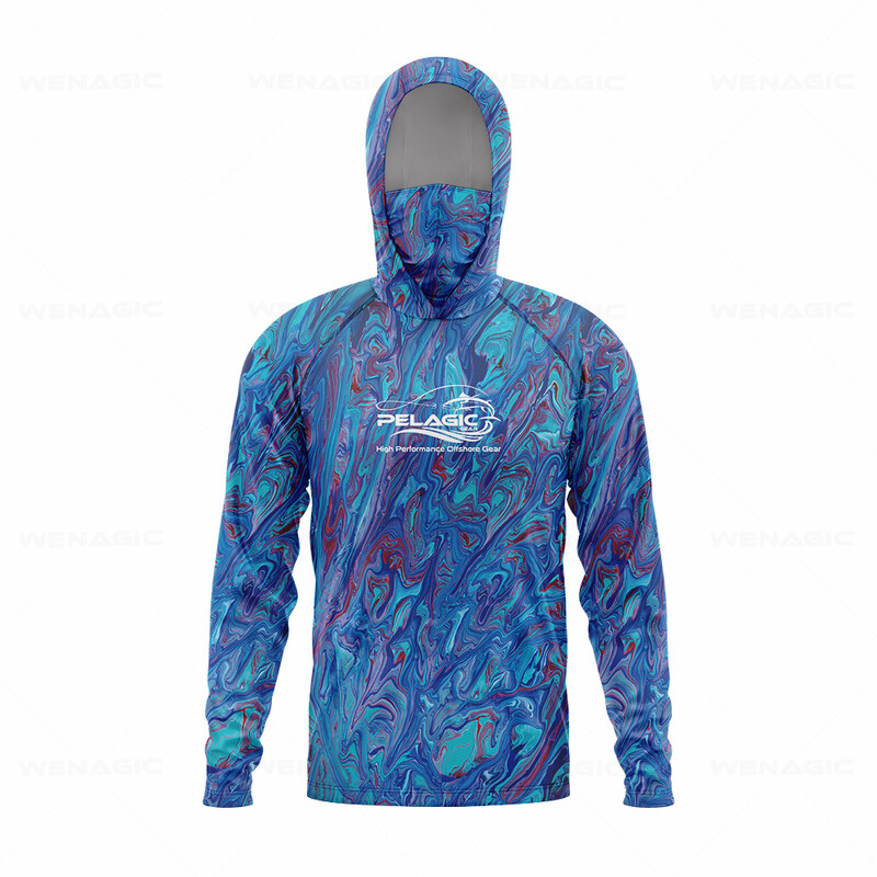 pelaģiskie rīki Vīriešu kapuce makšķerēšanas krekls ar garām piedurknēm Makšķernieku apģērbs makšķerēšanas t krekls UV aizsardzība makšķerēšanas krekls Makšķerēšanas apģērbs