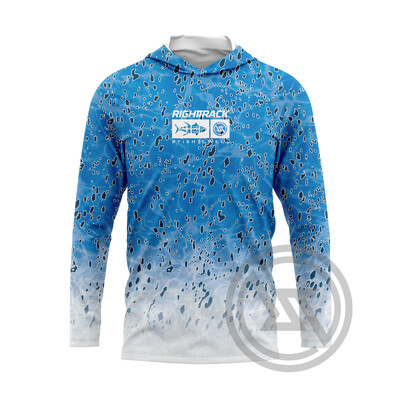 Нови мъжки качулки RIGHTTRACK Риболовно облекло UPF50+ UV камуфлаж Лов Катерене Къмпинг Туризъм Мрежесто облекло на открито