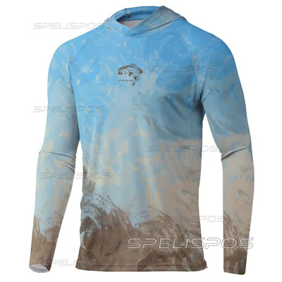 Риболовно облекло с качулка Външно UPF 50+ Anti-UV Слънцезащитно Дишащо Туризъм Леко бързосъхнещо Риболовно Качулки Облекло за риболов