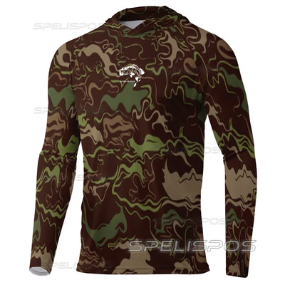 Риболовно облекло с качулка Външно UPF 50+ Anti-UV Слънцезащитно Дишащо Туризъм Леко бързосъхнещо Риболовно Качулки Облекло за риболов