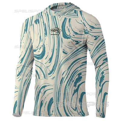 Риболовно облекло с качулка Външно UPF 50+ Anti-UV Слънцезащитно Дишащо Туризъм Леко бързосъхнещо Риболовно Качулки Облекло за риболов