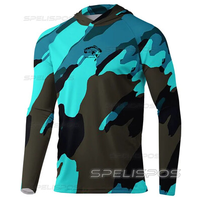 Риболовно облекло с качулка Външно UPF 50+ Anti-UV Слънцезащитно Дишащо Туризъм Леко бързосъхнещо Риболовно Качулки Облекло за риболов