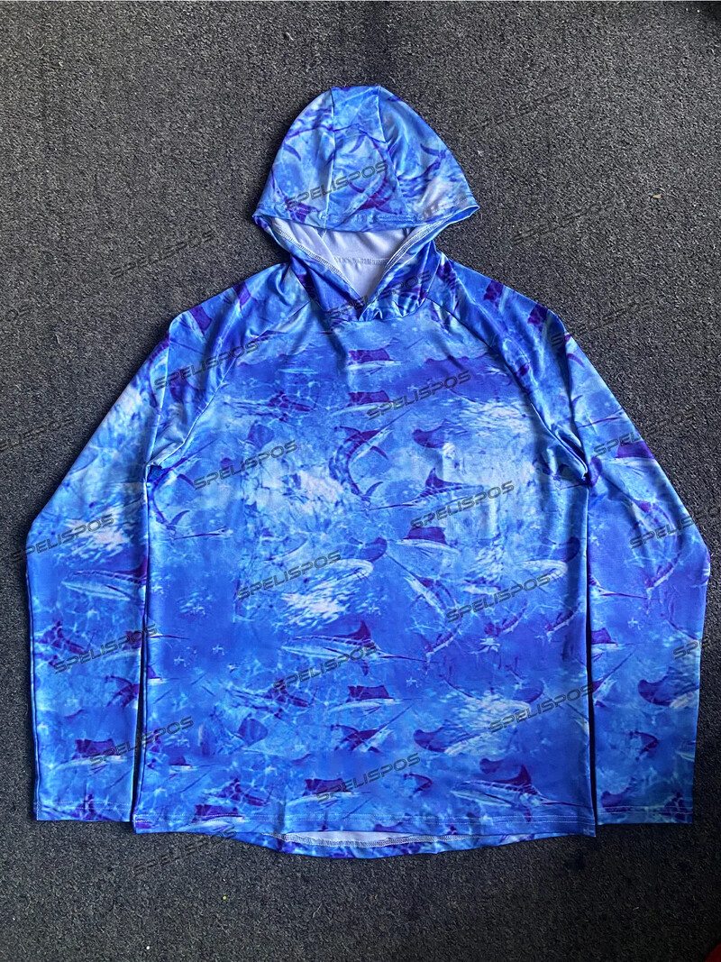 Риболовно облекло с качулка Външно UPF 50+ Anti-UV Слънцезащитно Дишащо Туризъм Леко бързосъхнещо Риболовно Качулки Облекло за риболов