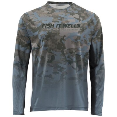 Лятна риболовна мъжка риза с дълъг ръкав 50+ UPF защита Бързосъхнещи топове Леки тънки дишащи ризи за открито