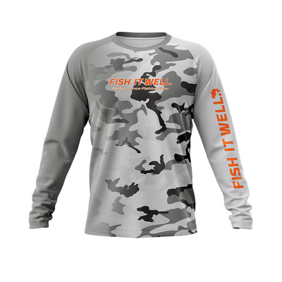 Лятна риболовна мъжка риза с дълъг ръкав 50+ UPF защита Бързосъхнещи топове Леки тънки дишащи ризи за открито