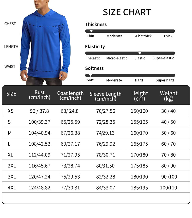 2024 Ribička majica s kapuljačom, UPF 50+ UV zaštita Brzo sušeće majice Prozračne majice za ribolov na otvorenom koje upijaju vlagu