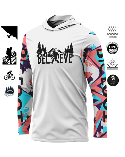 BIGFOOT Jauns Skriešanas Apģērbs Hoodie Daudzfunkcionāls Vīriešu Sporta Apģērbs Vasaras Elpojošs Garām piedurknēm Skriešanas Apģērbs Saule Makšķerēšana