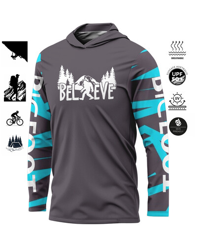 BIGFOOT Jauns Skriešanas Apģērbs Hoodie Daudzfunkcionāls Vīriešu Sporta Apģērbs Vasaras Elpojošs Garām piedurknēm Skriešanas Apģērbs Saule Makšķerēšana