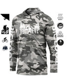 BIGFOOT Спортно облекло с качулка Голям размер UV защита Мъжки външни камуфлажни влагопренасящи трикотажни дрехи за риболов Горнища