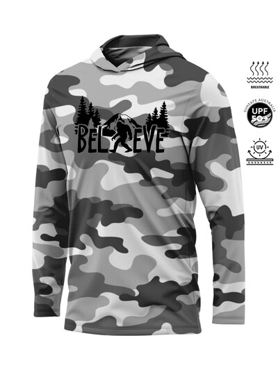 Muška sportska odjeća s kapuljačom, ljetna kamuflažna odjeća za ribolov, koja upija vlagu, dugih rukava, UV, muška, lagana za sunčanje