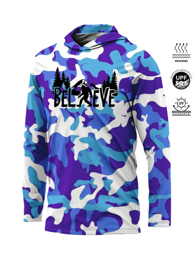 Muška sportska odjeća s kapuljačom, ljetna kamuflažna odjeća za ribolov, koja upija vlagu, dugih rukava, UV, muška, lagana za sunčanje