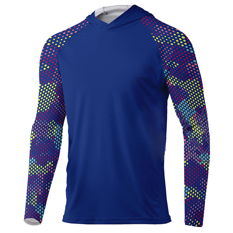 Kapuljača s kapuljačom za ribolov Muška odjeća Ljetni dres s dugim rukavima za ribolov Zaštita od sunca Kamuflažne majice za ribolov