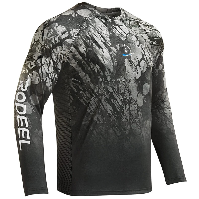 FEIYUE Muške majice za zaštitu od sunca, kamuflažne UPF 50+ dugih rukava, brzo sušeće, prozračne, majice za planinarenje i ribolov, TOPSKE VRHUNKE otporne na UV zrake