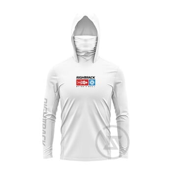 Нови RT Mask Hoodies Риболовно облекло UPF50+ UV Лов Катерене Къмпинг Туризъм Логота Цветни дишащи риболовни облекла