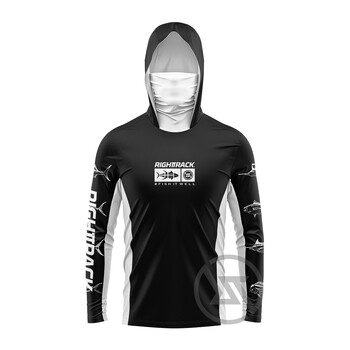 Нови RT Mask Hoodies Риболовно облекло UPF50+ UV Лов Катерене Къмпинг Туризъм Логота Цветни дишащи риболовни облекла