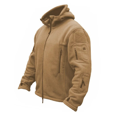 Muškarci Zimska termalna jakna od flisa Sport na otvorenom Kaput s kapuljačom Kampiranje Planinarenje Odjeća za lov