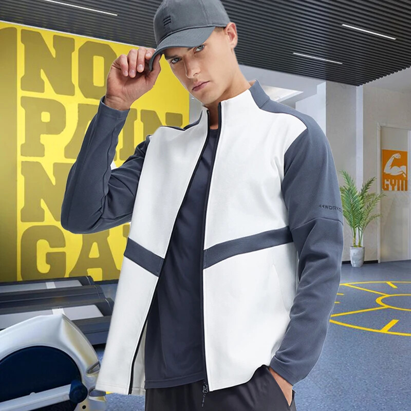 Sportske majice s kapuljačom za teretanu za muškarce Fitness Jakna najbolje marke Teretana Trčanje Jogging Sportska odjeća Na otvorenom Vjetrootporan uski kaput Džep s patentnim zatvaračem 29