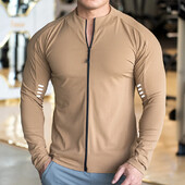 Мъжки чорапогащник за фитнес за мускули Ледено копринено дишащо облекло за тренировки за бягане Есенно и зимно бързосъхнещо спортно облекло за колоездене на открито