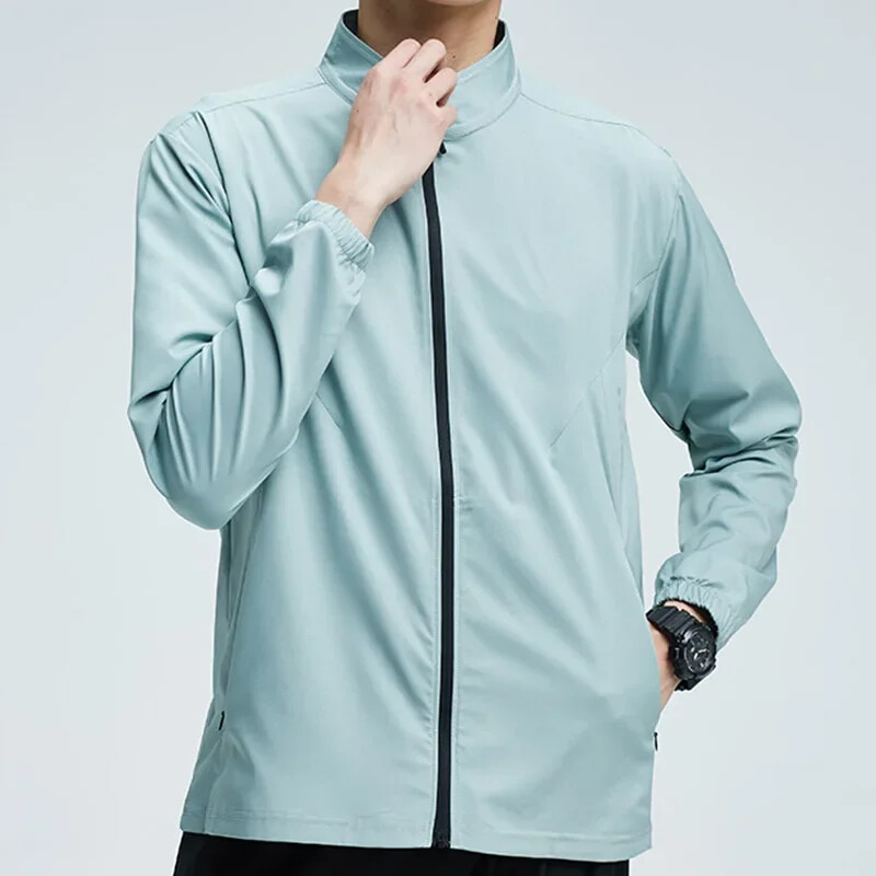 Muškarci Elastični kaput za trening trčanja Uska jakna za teretanu Trenirka za vožnju bicikla na otvorenom Fitness Odjeća za zaštitu od sunca Kompresijski gornji dio