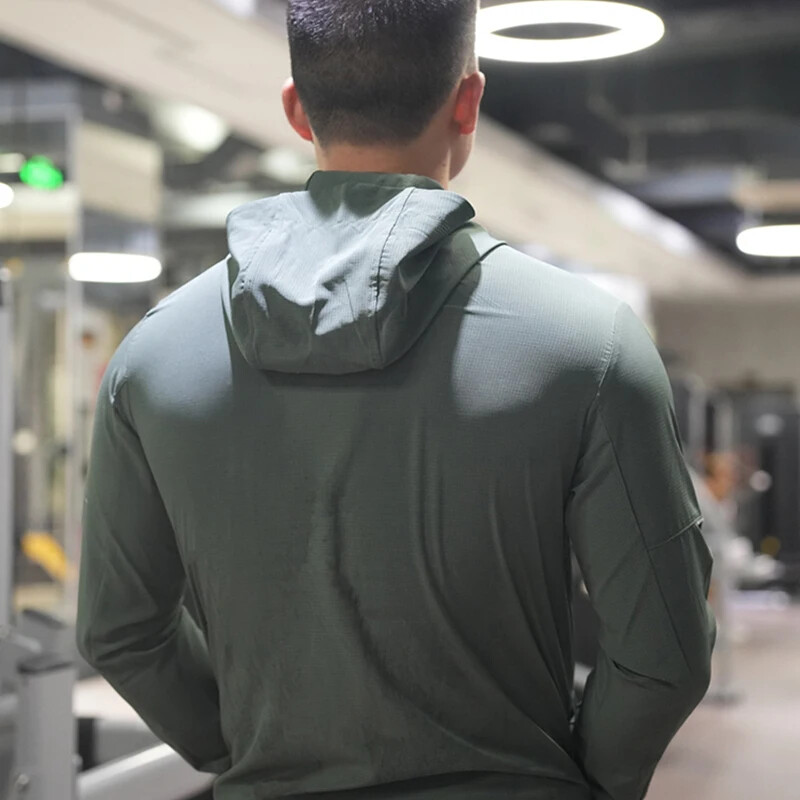 Мъжко слънцезащитно дишащо яке UPF50+ UV защита срещу слънчево изгаряне Палто за двойка Удобно спортно слънцезащитно облекло