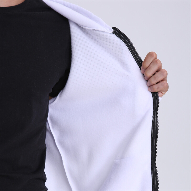 Pánske ležérne kabáty s bodkovanou potlačou, bundy, vrchné oblečenie, topy, športové mikiny s kapucňou na zips a vreckami Kanga.